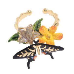 LES NEREIDES Butterfly ring